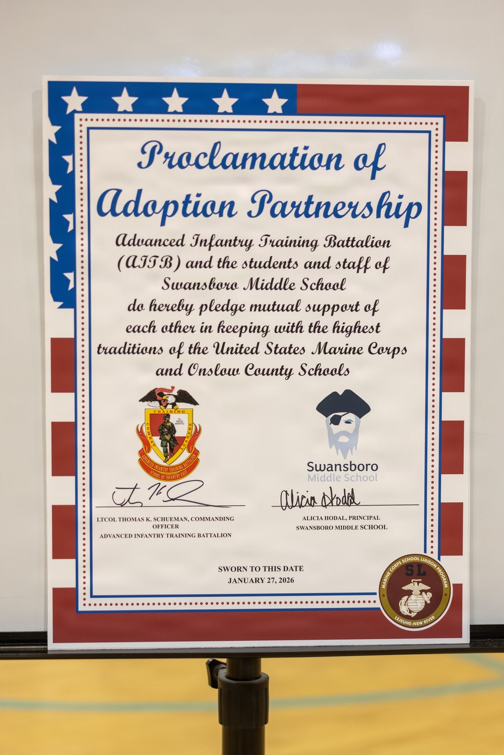 SOI-E Adopts Swansboro Middle School