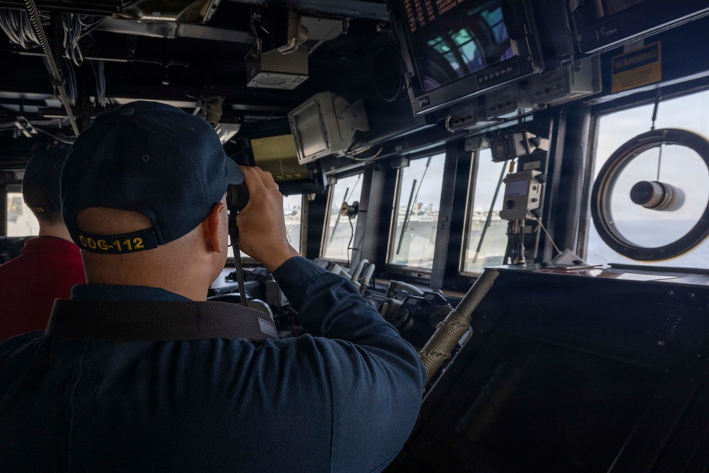 USS Michael Murphy conducts routine operations