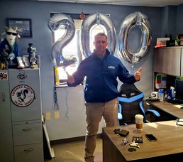 Tech. Sgt. Jason Malm enlists more than 200 individuals into the New York Air National Guard.