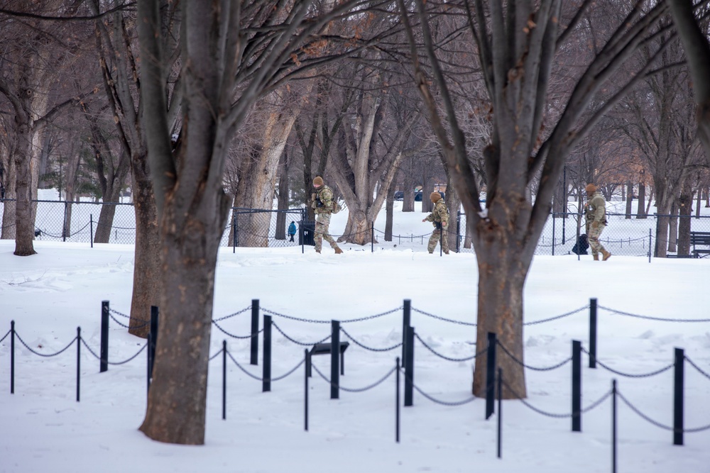 Winter Patrols Near the Lincoln Memorial