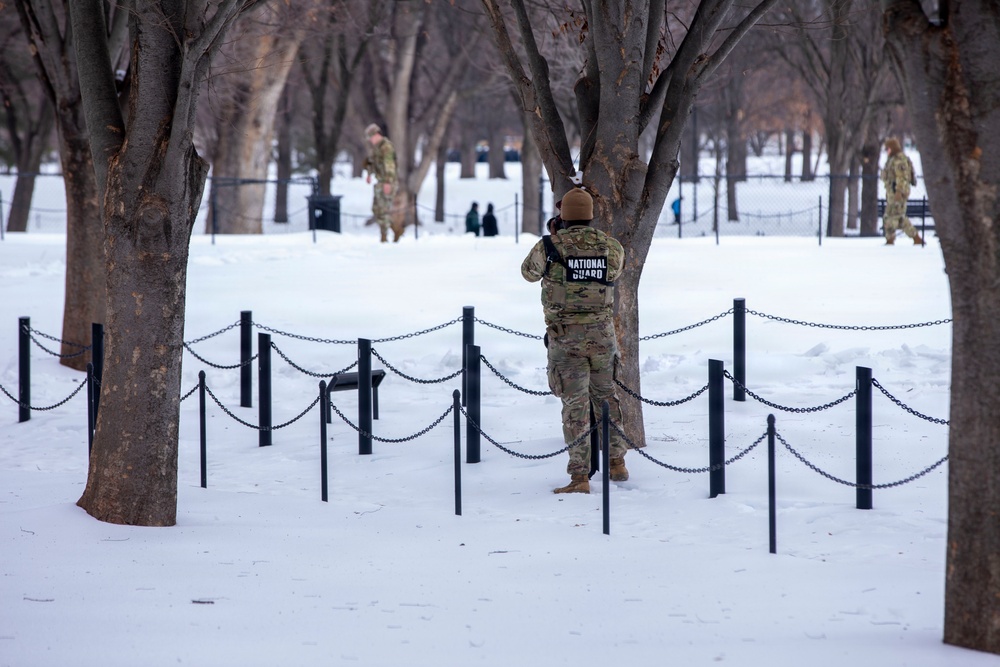 Winter Patrols Near the Lincoln Memorial