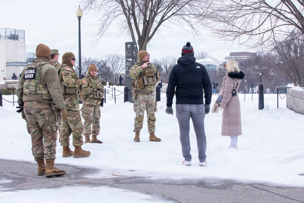 Winter Patrols Near the Lincoln Memorial