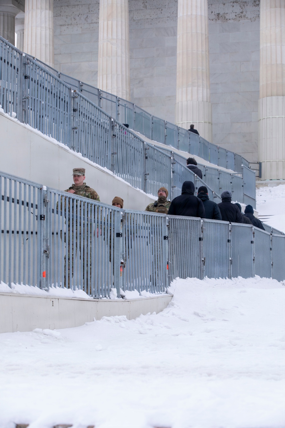 Winter Patrols Near the Lincoln Memorial