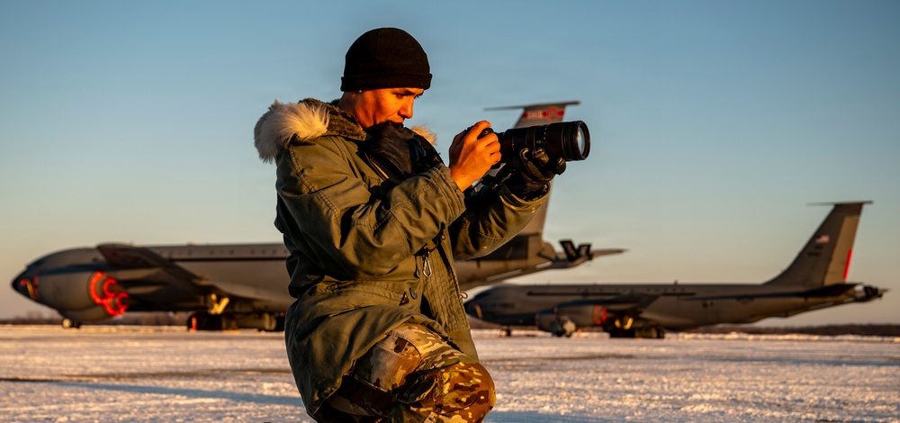 Frigid day on the flight line
