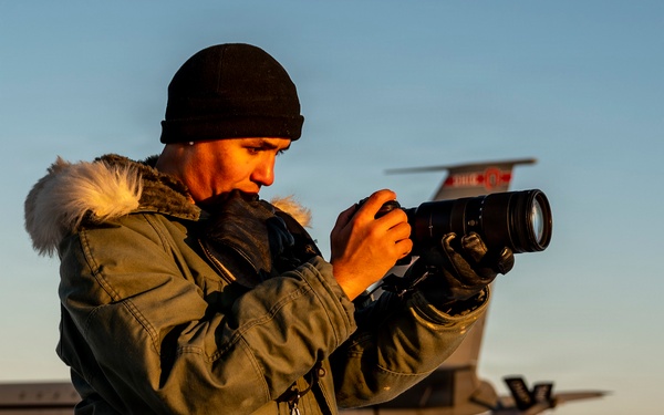 Frigid day on the flight line