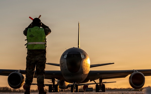 Frigid day on the flight line
