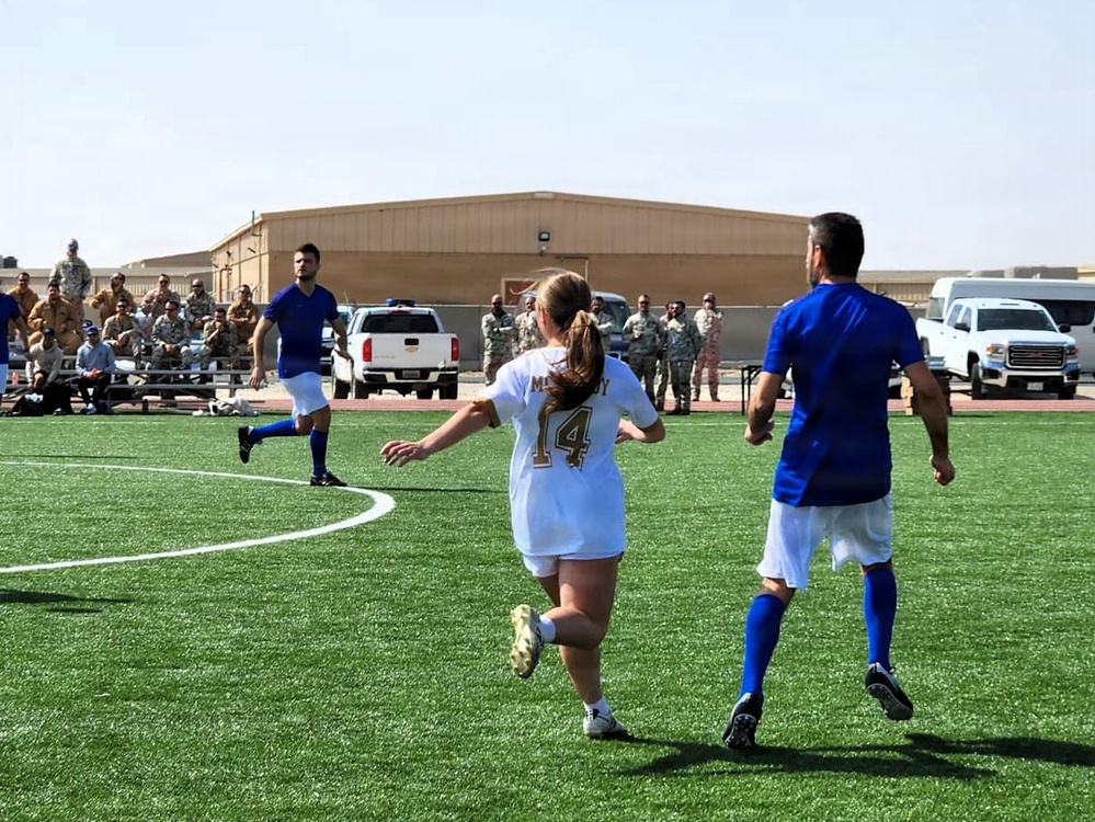 Her college soccer comeback started in Mideast deployment