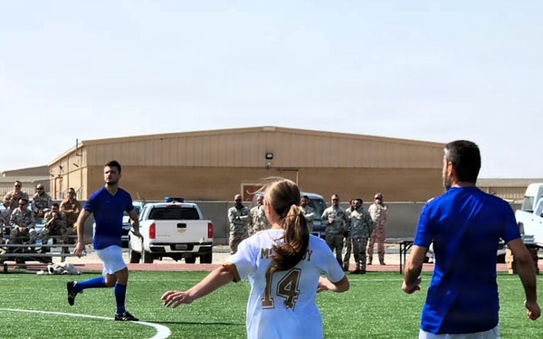 Her college soccer comeback started in Mideast deployment
