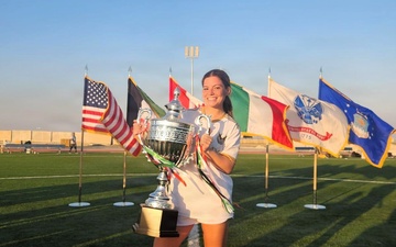 Her college soccer comeback started in Mideast deployment