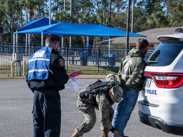 Naval Air Station Jacksonville Citadel Shield-Solid Curtain 2026