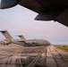 The 14th Airlift Squadron conducts a nighttime dissimular formation flight during Exercise Palmetto Reach
