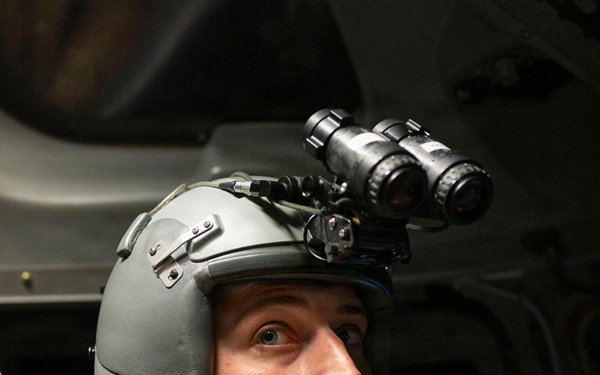 The 14th Airlift Squadron conducts a nighttime dissimular formation flight during Exercise Palmetto Reach
