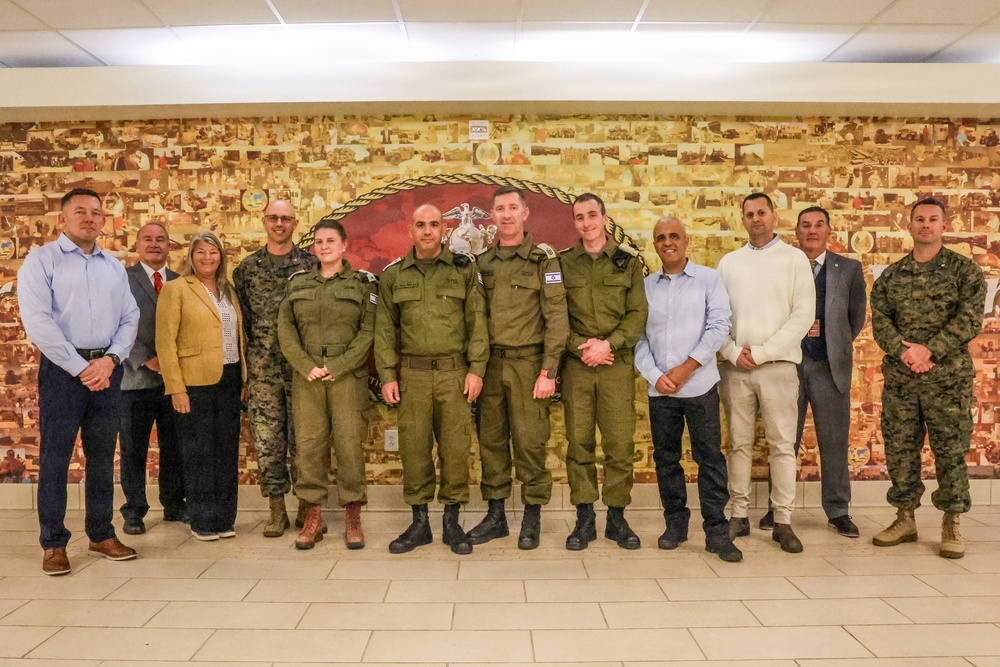 Israeli Defense Force personnel visited Marine Corps Logistics Command (MARCORLOGCOM)