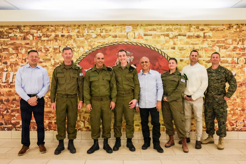 Israeli Defense Force personnel visited Marine Corps Logistics Command (MARCORLOGCOM)