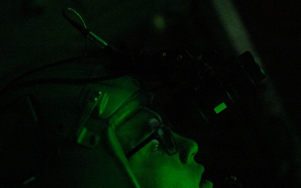 The 14th Airlift Squadron conducts a nighttime dissimular formation flight during Exercise Palmetto Reach
