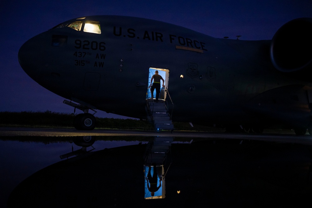 The 437th Airlift Wing conducts a community engagement event during Exercise Palmetto Reach