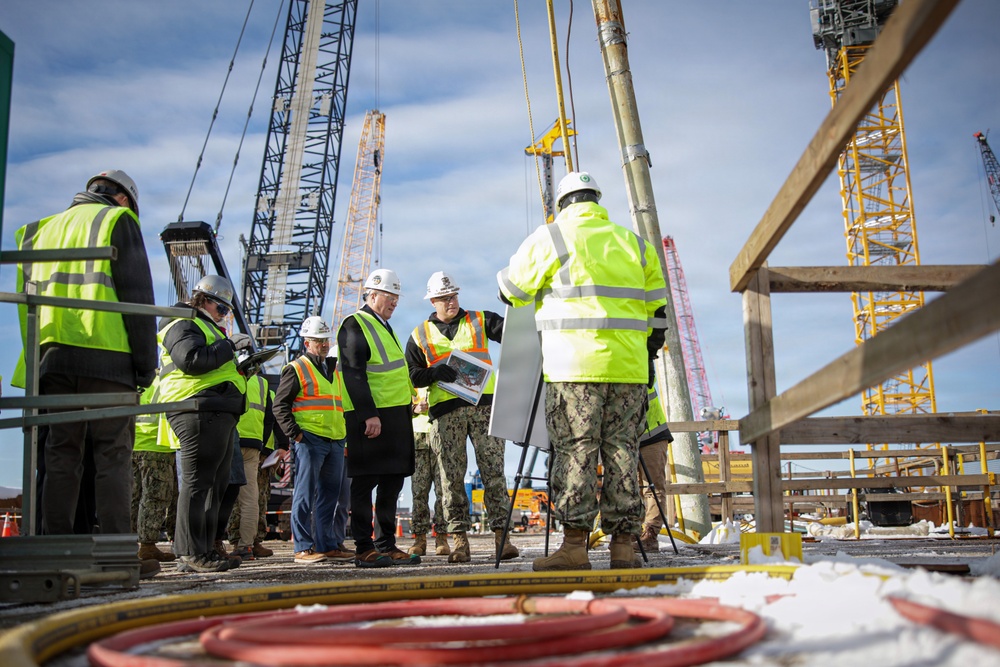 The Honorable Brendan P. Rogers, Assistant Secretary of the Navy Visits Portsmouth Naval Shipyard
