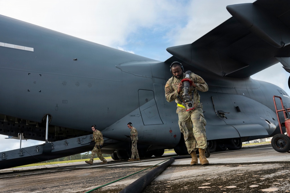 The 437th Airlift Wing conducts a community engagement event during Exercise Palmetto Reach