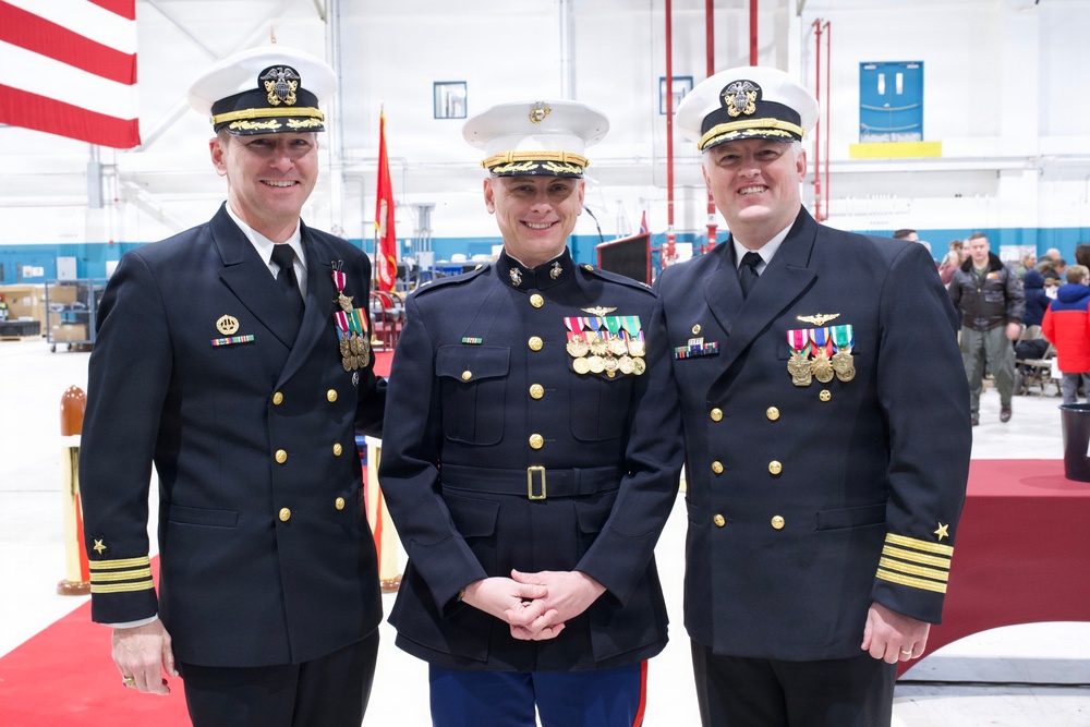 Navy’s unmanned test squadron changes command