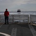 USCGC Polar Star (WAGB 10) escorts motor vessel Stena Polaris through the ice-covered Ross Sea to McMurdo Station during Operation Deep Freeze 2026