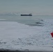 USCGC Polar Star (WAGB 10) escorts motor vessel Stena Polaris through the ice-covered Ross Sea to McMurdo Station during Operation Deep Freeze 2026