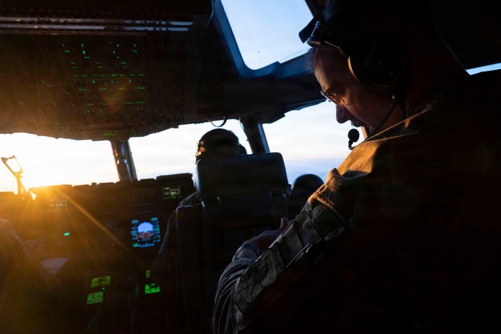 The 14th Airlift Squadron conducts a low-level sortie during Exercise Palmetto Reach