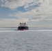 USCGC Polar Star (WAGB 10) escorts motor vessel Stena Polaris through the ice-covered Ross Sea to McMurdo Station during Operation Deep Freeze 2026