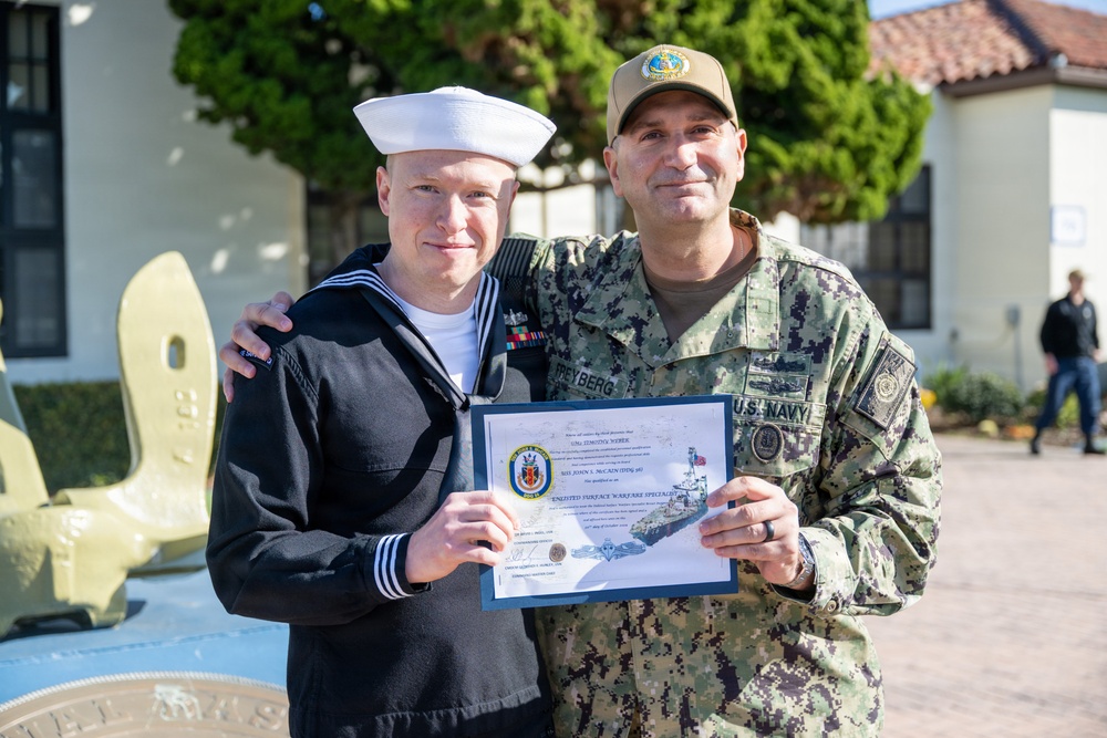 GM2 Timothy Weber Receives ESWS Pin
