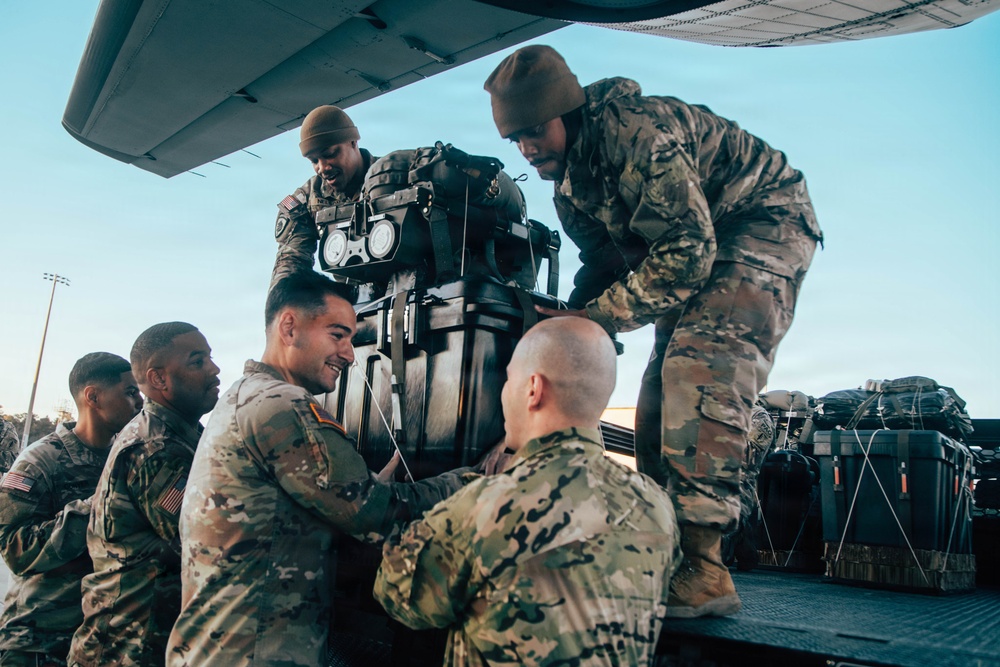 3rd SFG (Airborne) Practice Airdrop Systems During Operation Ghost Rig