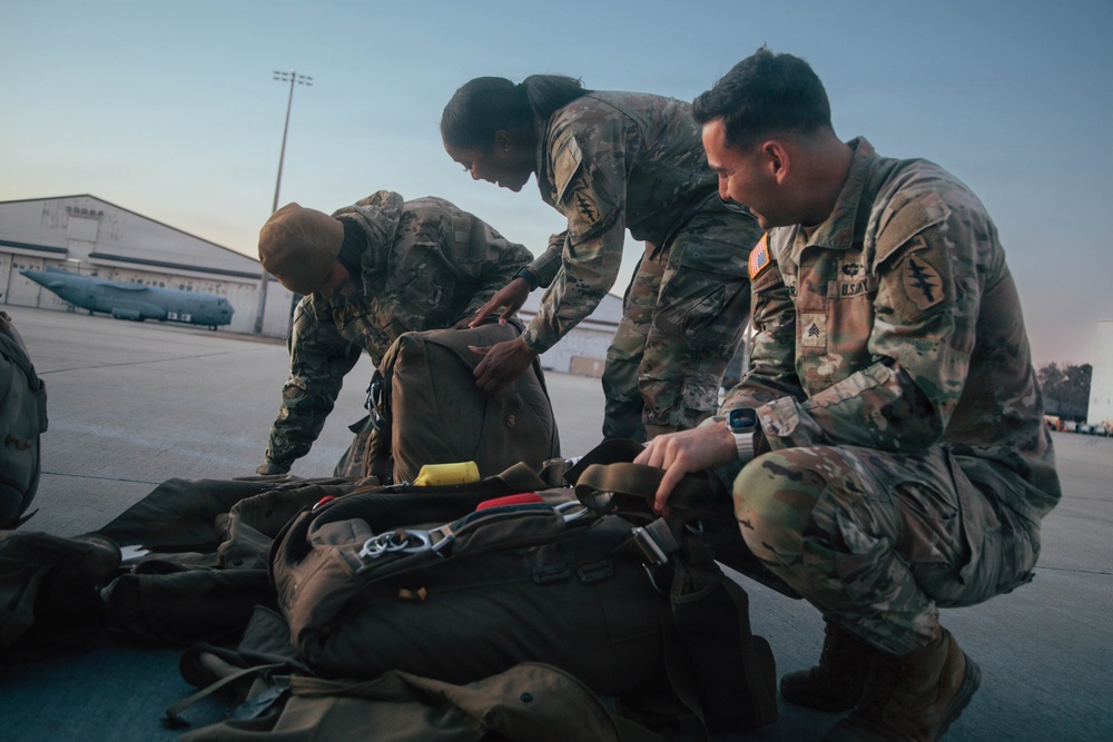 3rd SFG (Airborne) Practice Airdrop Systems During Operation Ghost Rig