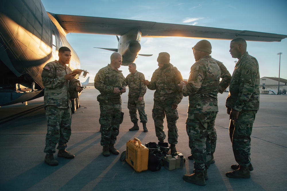 3rd SFG (Airborne) Practice Airdrop Systems During Operation Ghost Rig