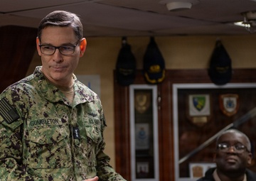 Vice Adm. John Gumbleton Visits USS Truxtun