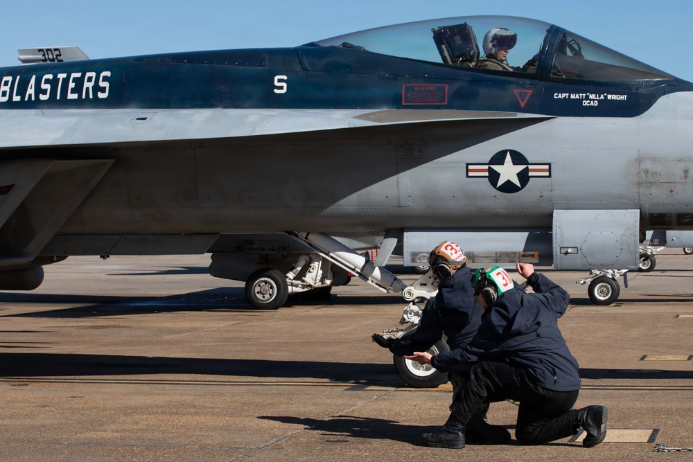Strike Fighter Squadron (VFA) 34 Prepares for a Training Exercise