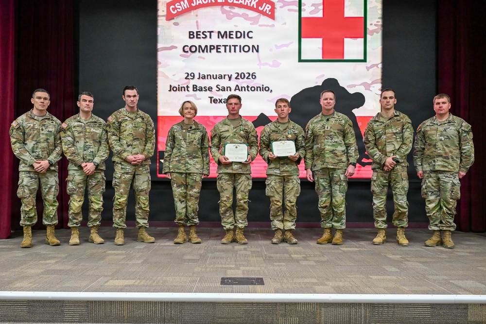 The 2026 CSM Jack L. Clark Jr. Best Medic Competition Awards Ceremony