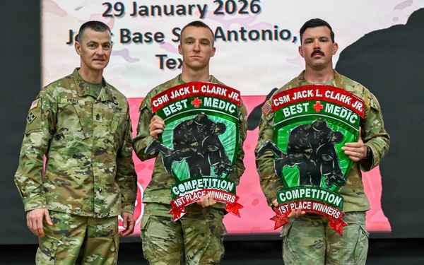 The 2026 CSM Jack L. Clark Jr. Best Medic Competition Awards Ceremony