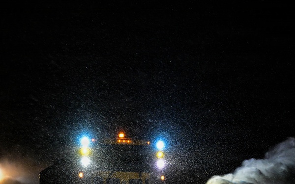 Scott AFB crews battle winter storm, keep mission moving