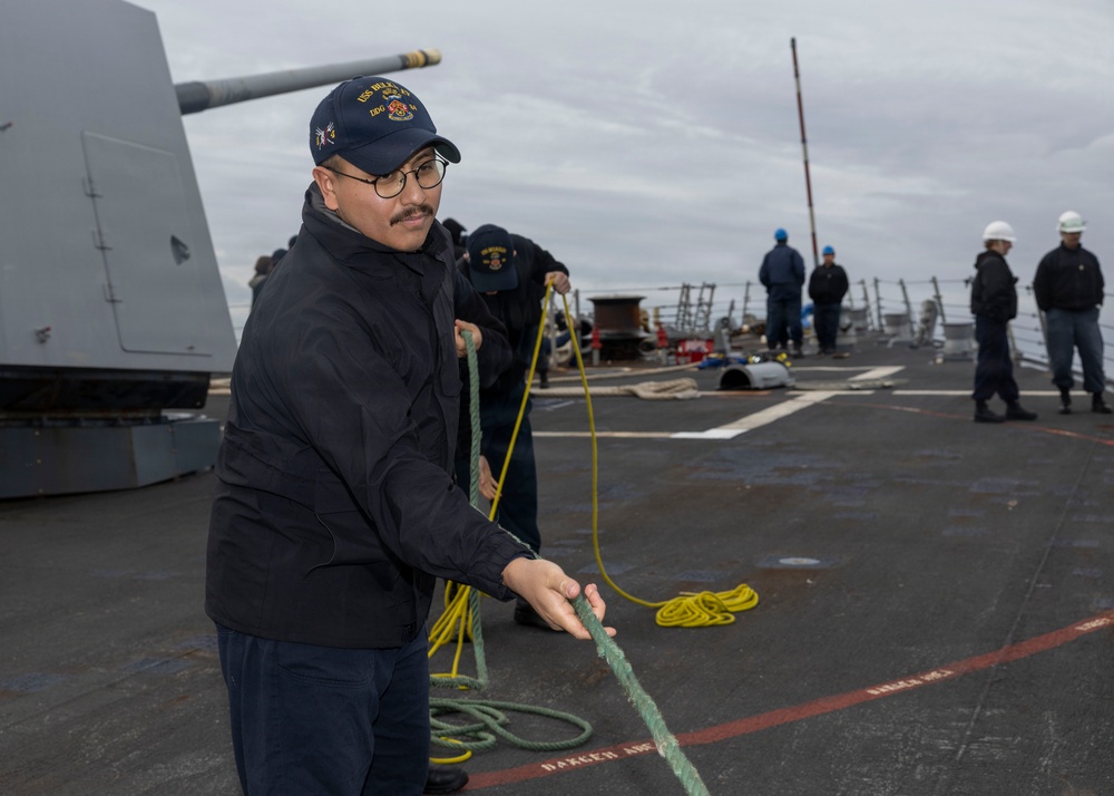 USS Bulkeley (DDG 84) arrives at Naval Station Rota, Spain. Jan. 15, 2026