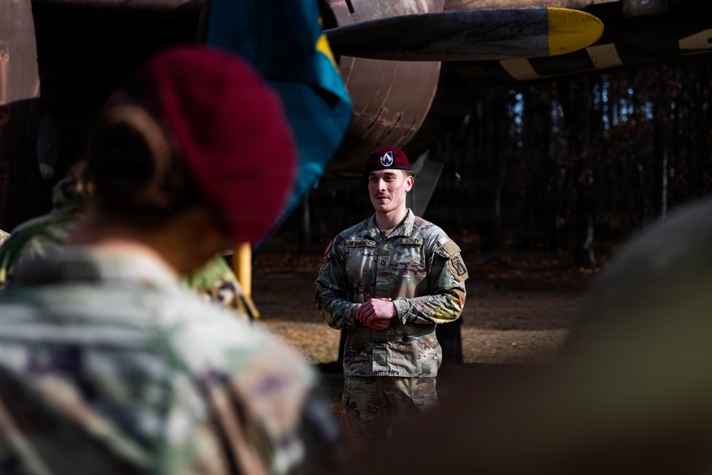 Private First Class James Hernandez Promotion Ceremony