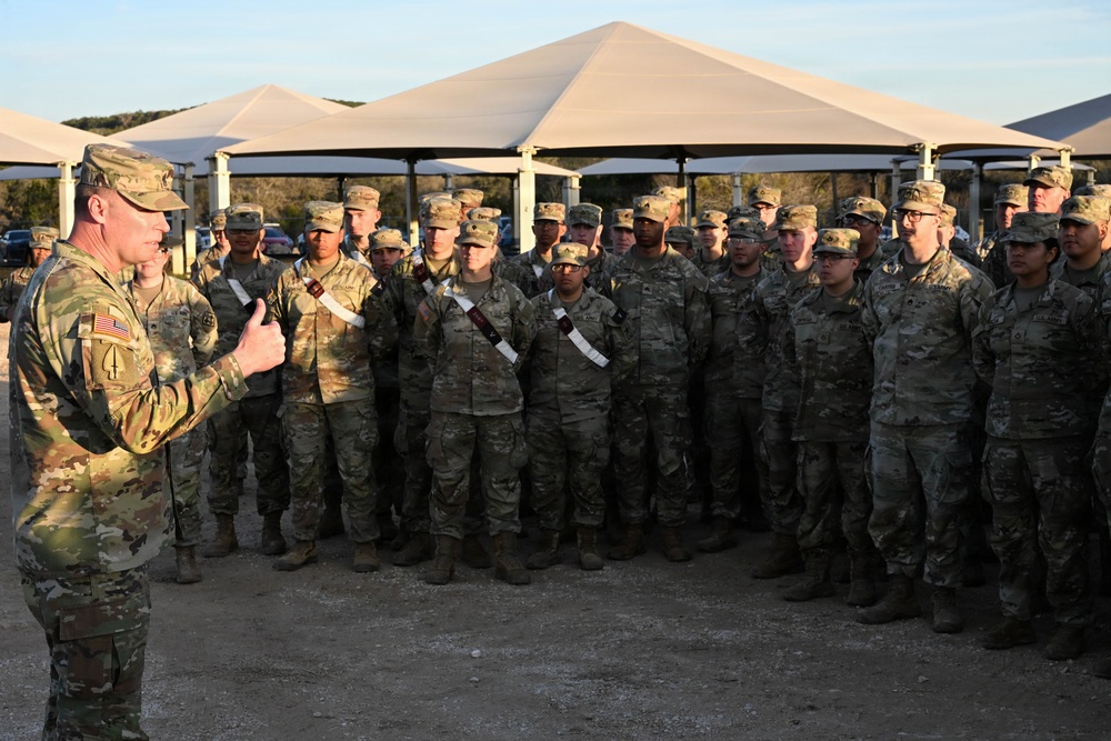 The TSG and CSM of Army Medicine visits the 2026 Best Medic Competition