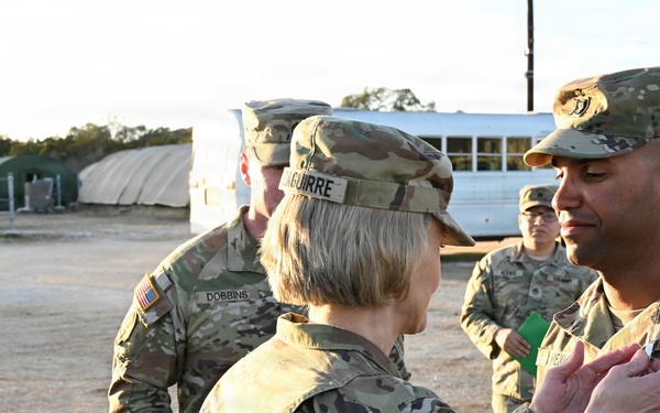 The TSG and CSM of Army Medicine visits the 2026 Best Medic Competition