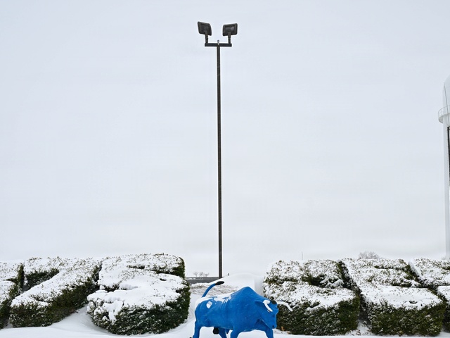 Scott AFB crews battle winter storm, keep mission moving