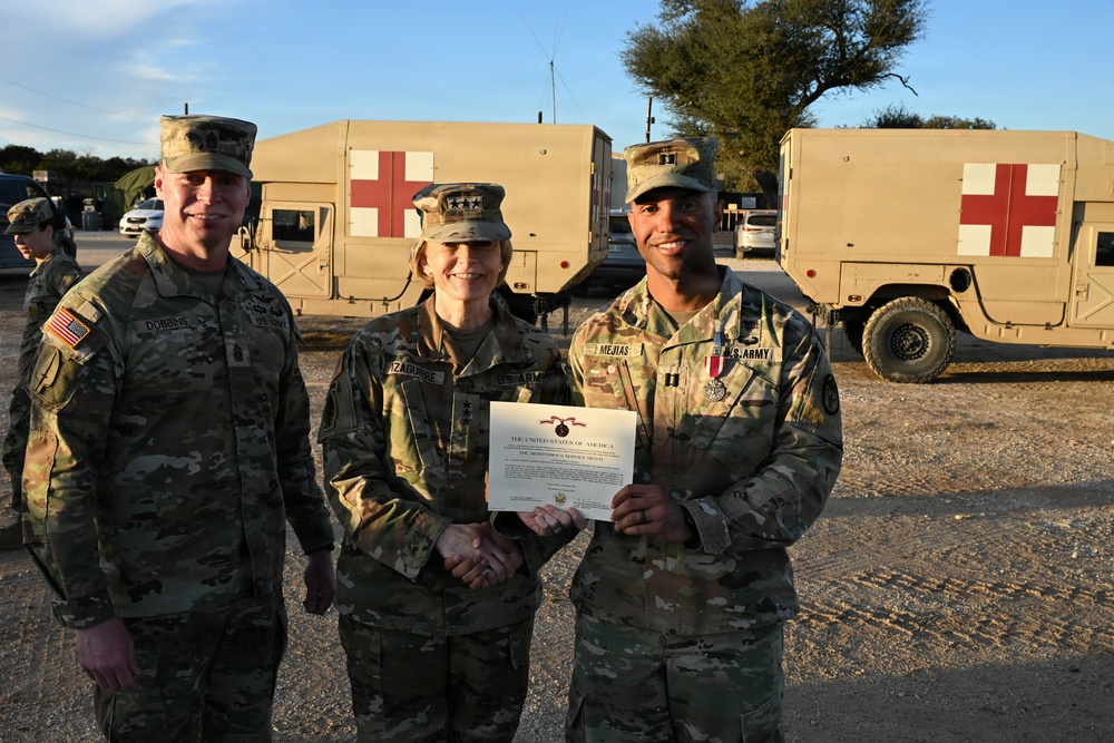 The TSG and CSM of Army Medicine visits the 2026 Best Medic Competition