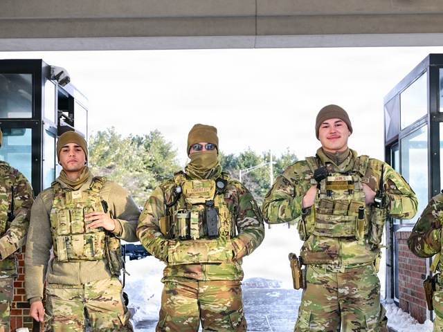 Scott AFB crews battle winter storm, keep mission moving