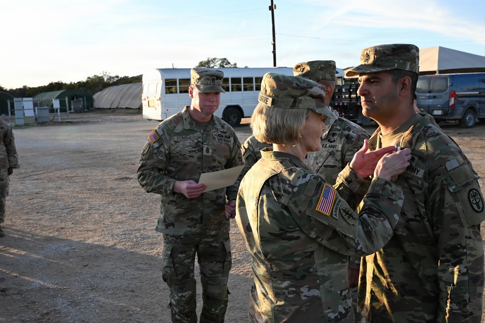 The TSG and CSM of Army Medicine visits the 2026 Best Medic Competition