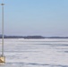 Ice forms along the Mississippi River near Lock and Dam 25