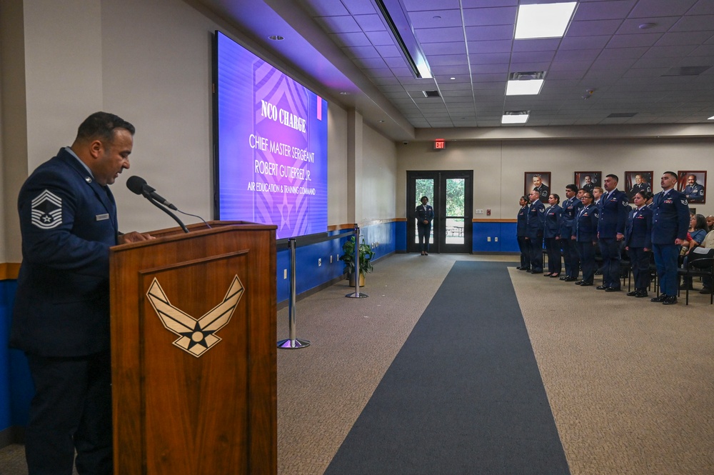 NCO Induction Ceremony inducts latest Airlift and Cyber Airmen