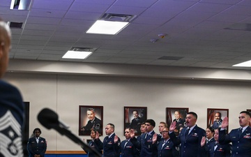 NCO Induction Ceremony inducts latest Airlift and Cyber Airmen
