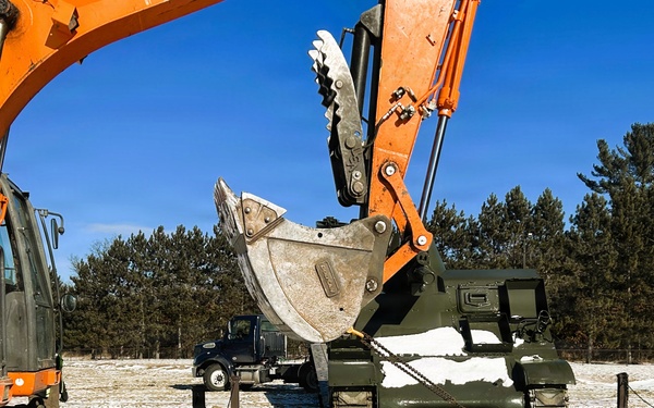 Fort McCoy team members finish effort to move two new items to installation’s Equipment Park