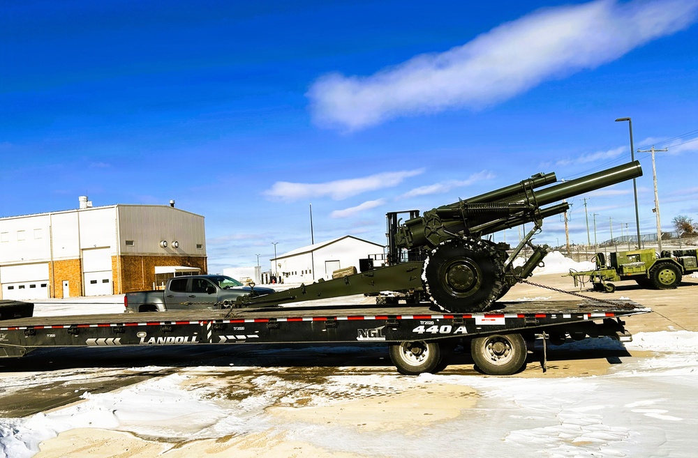 Fort McCoy team members finish effort to move two new items to installation’s Equipment Park