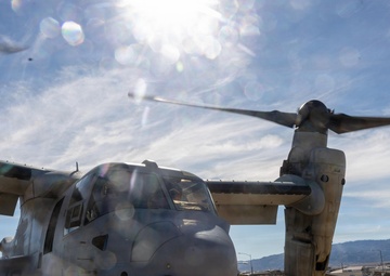 Marine Medium Tiltrotor Squadron (VMM) 266 performs a touch and go